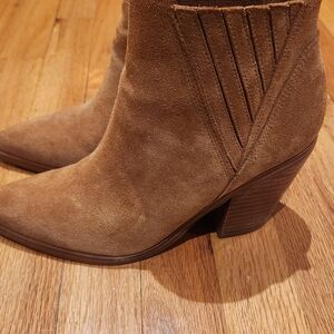 Marc Fisher Brown Suede Ankle Booties